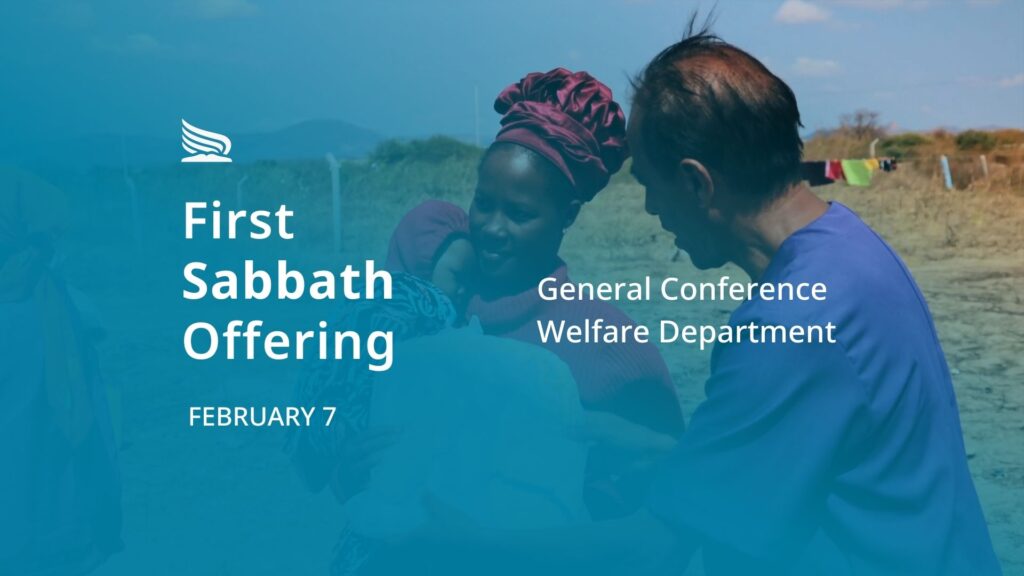 Donation cover photo for February 2026 first sabbath offering for the General Conference Welfare Department